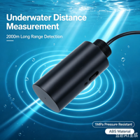 Transducteur hydroacoustique omnidirectionnel horizontal cylindrique 23 kHz, capteur ultrasonique étanche, débitmètre subaquatique 2000 m CE