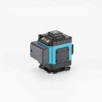 Niveau laser rotatif vert alimenté par batterie au lithium 12V, 8 lignes, haute précision, nivellement automatique, pour bricolage, murs et sols extérieurs