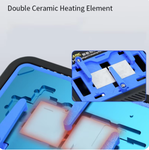 MECHANIC Heat Kit Plate-forme de préchauffage pour <span class=keywords><strong>iPhone</strong></span> X <span class=keywords><strong>11</strong></span> 12 13 14 15 15 PM <span class=keywords><strong>Carte</strong></span> <span class=keywords><strong>mère</strong></span> Layered Chip BGA Stencil Board Repair Tool - Product Image 4