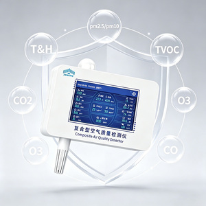 Monitor de Calidad del Aire Interior con Pantalla Táctil RS485, Capaz de Medir PM2.5/PM10/Temperatura y Humedad/CO2/TVOC/O3/<span class=keywords><strong>CO</strong></span>/NH3 - Product Image 2