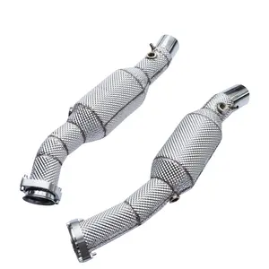 CSZ Upgrade performance parts exhaust pipes for Ferrari 360 Type F131/Modena/Spider/Challenge Stradale 3.6L catted downpipes