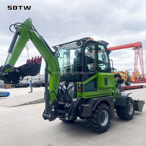 Многофункциональный экскаватор-погрузчик Tongwu WZ20-15 для дорожного строительства с кабиной - Product Image 4