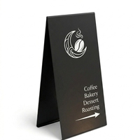 Panneau publicitaire en métal sur pied pour extérieur, avec motif personnalisé, pour trottoir commercial, idéal pour café