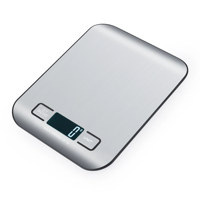 Báscula Digital de Cocina de Acero Inoxidable, Precisión de 1 g, para Pesar Alimentos, 5 kg, 10 kg, Báscula Electrónica para Cocinar