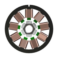Motor Servo Sin Escobillas de Rotor Externo de 9 Ranuras para Articulaciones de Robots Humanoides con Diseño de Montaje Separable
