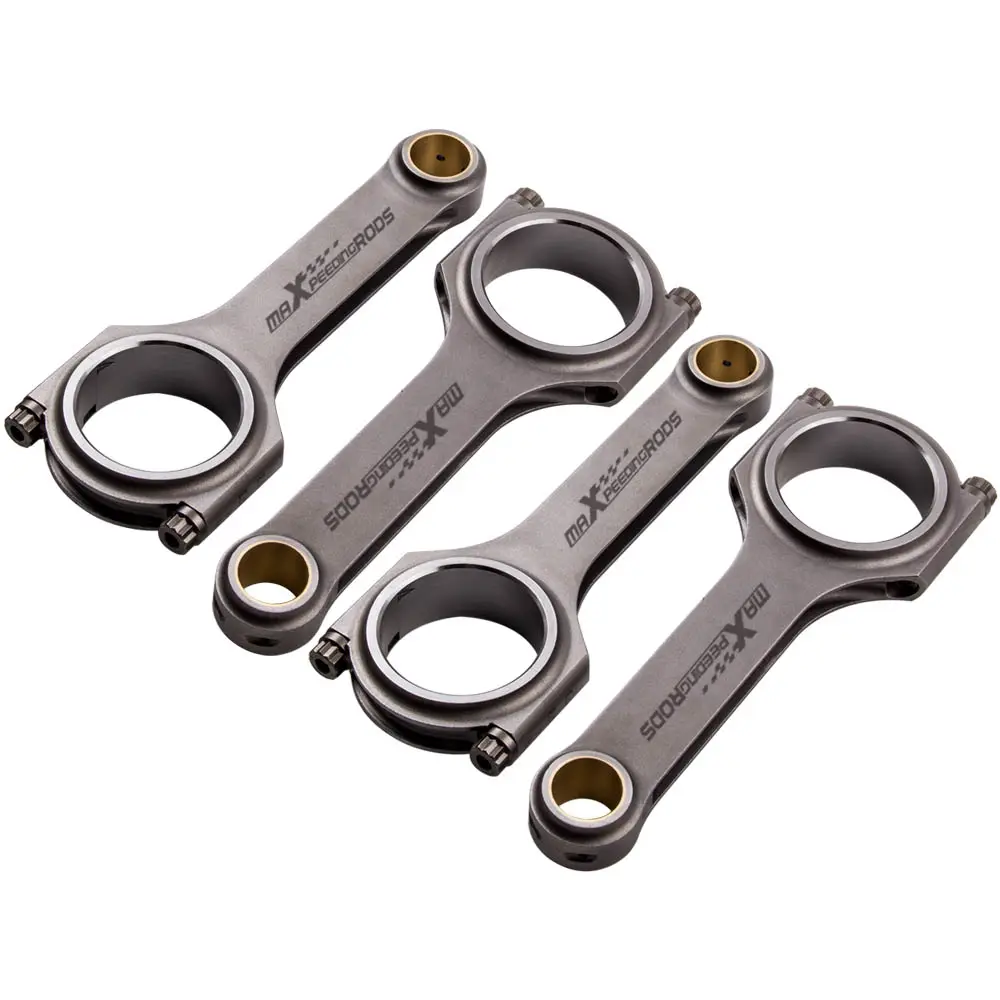 Maxpeedingrods H קרן מירוץ חיבור מוטות עבור פורד Duratec 2.3 מאזדה MZR 2.3 Bielle Conrod ARP ברגים