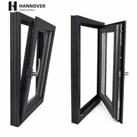 Ventanas Abatibles de Aluminio con Aislamiento Térmico y Doble Acristalamiento, Hechas a Medida para Proyectos de Villas, Suministro de Fábrica
