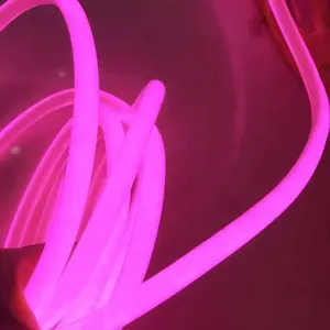 110V Rouge Flex Néon LED Guirlande Lumineuse Corde Tubes Lumineux pour Décoration de Fête de Mariage