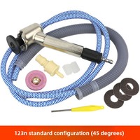 Stylo de polissage pneumatique SUAO, 90 °   Angle droit et 45 degrés °   Mini-meuleuse pneumatique coudée pour le polissage, le dégrossissage et le débavurage