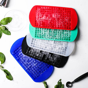 Bandeja para cubitos de hielo de grado alimenticio, molde cuadrado pequeño para cocina, 160 cavidades - Product Image 4