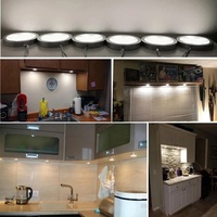 Kit Lampu LED Bambu Lab dengan Penutup PC yang Dapat Disesuaikan, Warna Perak, Temperatur Warna 3000K-6000K, Pemasangan di Dinding Dapur, Model Perangkat DIY JT-C608L