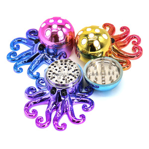 Nuevos diseños únicos, molinillo de hierbas de pulpo de animales marinos, 3 piezas, molinillo de tienda de humo, trituradora de tabaco, accesorios para fumar - Product Image 5