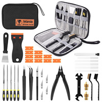 Kit d'accessoires pour imprimante 3D, 43 pièces, outils de nettoyage des buses, ensemble d'outils de réparation, grattoir de finition, outils de réparation pour imprimante 3D FDM SLA