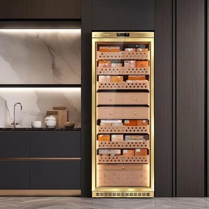 Humidor de cigarros Mon5800A de mayor capacidad listo para enviar con cajón envejecido Sistema de refrigeración por <span class=keywords><strong>agua</strong></span> Gabinete de cigarros - Product Image 3