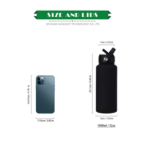 Розовая бутылка для воды из нержавеющей стали - Product Image 3