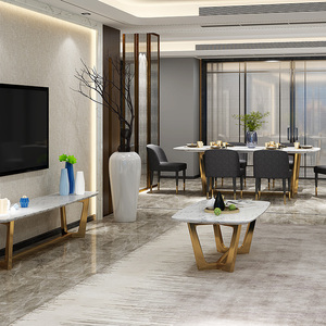 China barato moderno blanco juegos de comedor muebles de mesa y silla banquete - Product Image 3