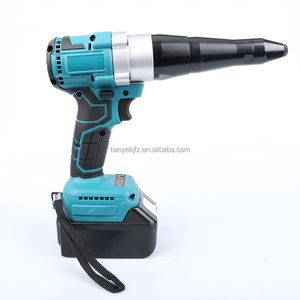 Pistola Remachadora Eléctrica Automática Inalámbrica, Remachadora de Tuercas de Litio, Máquina Remachadora, Batería, Bobina TY OEM, Pistola de Clavos, 2 en 1, 21V, 1/2 pulgadas