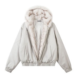 Chaqueta Bomber <span class=keywords><strong>Americana</strong></span> Retro de Estilo Montañés con Capucha de Felpa, Acolchada de Algodón, Larga, de <span class=keywords><strong>Terciopelo</strong></span>, Gruesa y Cálida para <span class=keywords><strong>Hombre</strong></span> y Mujer - Product Image 3