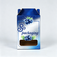 Caja de Cartón Corrugado Reciclable para Bebidas y Té, con Asa, para Llevar, Venta Directa, Portavasos para Café, al por Mayor