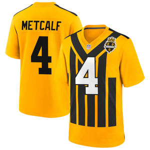 Jersey Alternatif Emas Pittsburgh 2025, Kaos Sepak Bola Amerika Model Throwback 1933, Seragam Pemuda Bordir Jahit Custom dengan Logo - Product Image 2