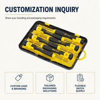HEHE 551106 Ensemble de 6 tournevis de précision avec embout rotatif pour la réparation et l'entretien de montres, téléphones et ordinateurs portables
