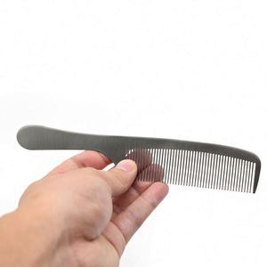 <b>Creative</b> <b>Gift</b> Silver Stainless Steel Hair Styling Comb with Fine Tooth - Product Image 4