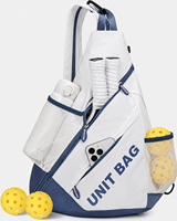 Sac à bandoulière en nylon personnalisé pour pickleball, convertible en sac à dos léger 20L, capacité pour 4 raquettes, poche humide/sec, OEM ODM