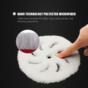 Tampons de polissage en microfibre SPTA 6'' T20, tampons en microfibre pour grandes surfaces, pour polisseuse à double <span class=keywords><strong>action</strong></span>, éliminent les rayures fines - Product Image 3