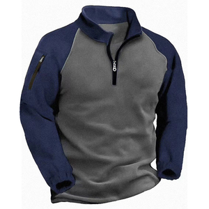 Sudadera con Capucha Personalizada, 370 Gramos, Secado Rápido, Impermeable, Bordado 3D, Top de Invierno, Sudadera con Cierre de Cremallera de un Cuarto para Golf, Corte Regular - Product Image 4