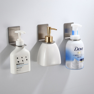 Self Adhesive Wall Mount Liquid <strong>Soap</strong> Dispenser <strong>Holder</strong> Stainless Steel Shampoo Dispenser <strong>Holder</strong> <strong>Soap</strong> Bottle <strong>Holder</strong> - Product Image 5