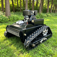 Tondeuse robot chenillée télécommandée 550 mm, moteur diesel 4 temps, lame rotative, usage intensif, CE EPA, pour pentes