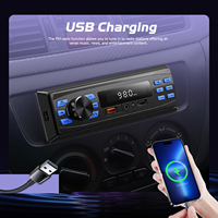 Reproductor MP3 Multifuncional para Auto Podofo, con Bluetooth, Ranura para Tarjeta SD, Receptor Manos Libres, Música por Teléfono, USB, Entrada Auxiliar para Auto