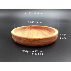 Juego de Cuencos y Palillos de Madera de Olivo, Cuenco Pequeño de Madera Maciza, Personalizable con Logotipo y Tamaño - Product Image 3