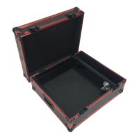 OEM/ODM /MG20XU Flight case en aluminium rouge et contreplaqué noir, protection robuste, étanche IP67, support de levage, 4 pieds en caoutchouc