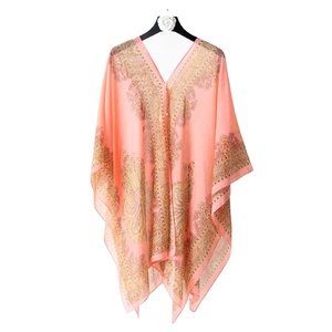 Kimono de plage Paisley pour femmes, en mousseline de soie, léger, <span class=keywords><strong>écharpe</strong></span> de Cape, de style bohème, pour l'été - Product Image 6