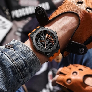 นาฬิกาข้อมือผู้ชายแบบหมุนได้ 360 องศา ดีไซน์ล้อแม็กซ์ 3 มิติ กันน้ำ หรูหรา ระบบควอตซ์ ของแท้ พร้อมส่งแบบดรอปชิปปิ้ง - Product Image 2