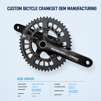 Pédalier VTT 34T BCD104 en alliage d'aluminium CNC, rouge personnalisé, avec bras de manivelle 1X à chaîne unique, pièces de vélo OEM ODM, vente en gros directe usine