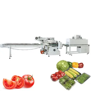 Pof Film Servo Motor Automatic Shrink Packing Machine For Vegetable