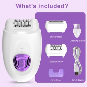Épilateur Électrique Rechargeable Avancé Humide/Sec à Disque Rotatif pour Épilation Visage et Corps Entier, 2 Vitesses, Peau Lisse - Product Image 4
