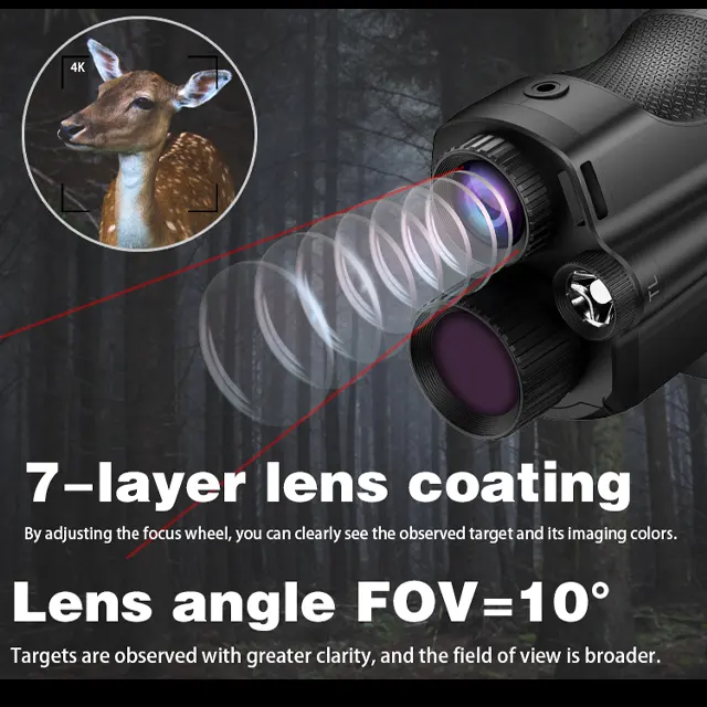 Óculos de visão noturna monocular para caça, óculos de visão noturna portáteis de alta qualidade para caça Euro Gen Iii