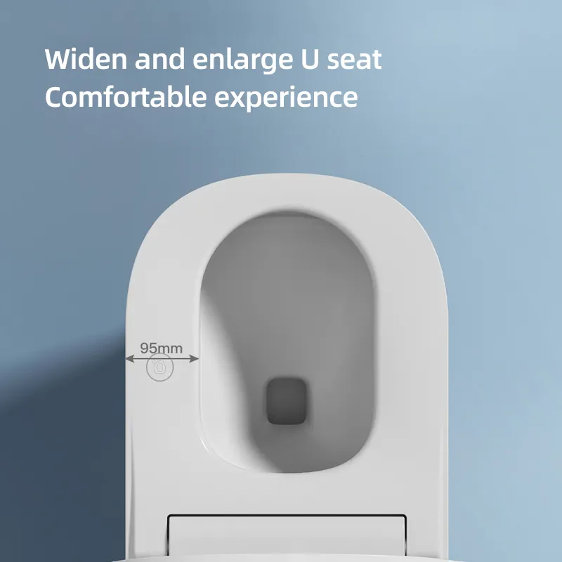WC洗面所衛生陶器フロアマウントインテリジェントウォータークローゼットバスルームセラミック自動スマート便器