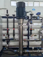 Usine d'osmose inverse 20000 L/Hr Membrane boisson filtrage de l'eau pompe en acier inoxydable Machine de dessalement de récipient à haute pression