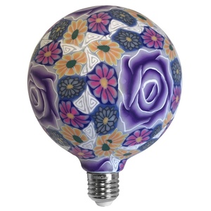 Lámpara LED globo E27 4W 3000K color rosa púrpura, ideal para decoración y crear ambientes cálidos y acogedores. - Product Image 1