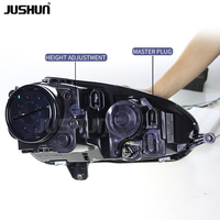 Phare LED JUSHUN pour Volkswagen VW Golf 5 MK5 2003-2011 Mise à niveau Phare à œil doré Accessoires de voiture