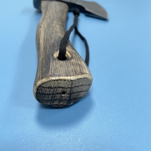 Hacha ancha de <span class=keywords><strong>carpintero</strong></span> hecha a mano con precisión NM2CR, cabeza de hacha pulida semiblanca finamente pulida, de 28cm mango de madera, hacha ancha de corte - Product Image 3