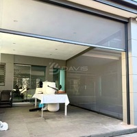 Store banne zippée sur mesure pour pergola extérieure, patio, balcon, avec tissu anti-UV et rail latéral résistant au vent