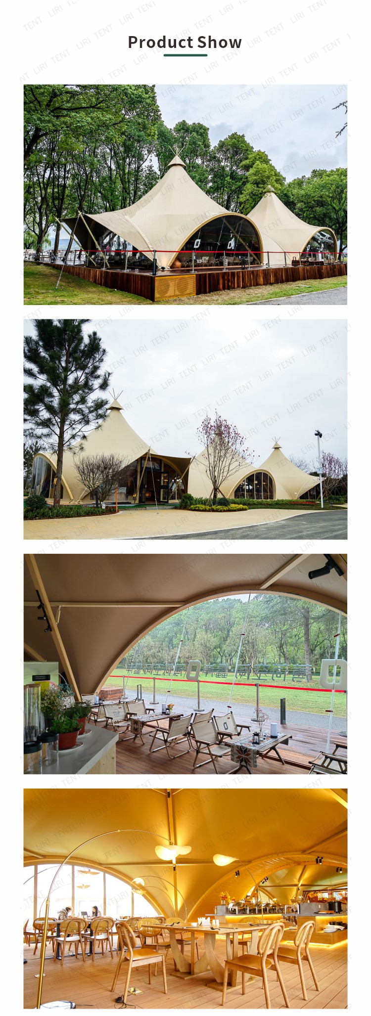 Large Indian Pergola Teepee Wedding Decoration Tents Hot Spring Vacation