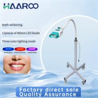 Appareil professionnel de blanchiment dentaire à lumière froide à 12 perles, 3 modes de couleur, machine d'éclaircissement avec base croisée stable