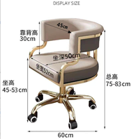 Fauteuil portable de luxe moderne en cuir PU pour hôtels, salons, salons de coiffure avec fonction maquillage