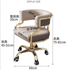 K Luxury Modern PU Leather Portable Sofa <b>Chair</b> for Hotels Salons Barbershops with <b>Makeup</b> Feature - Product Image 6